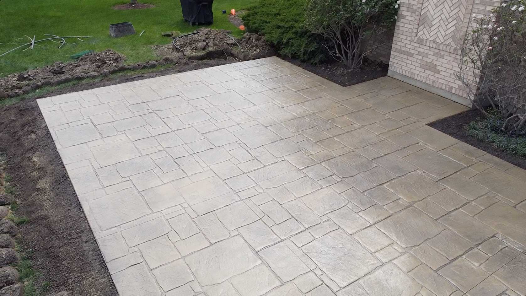 Stamped Concrete Patio & Stoop (4)